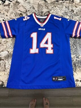 NFL Blue Red White Team Football Jersey Collar with NFL Shield